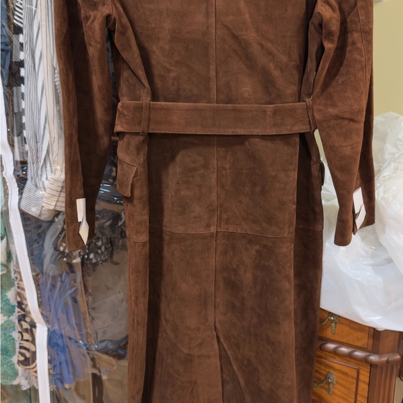 Alexa Chung for Madewell Double-Breasted Blazer Overcoat in Suede - Size 2 - Picture 7 of 8